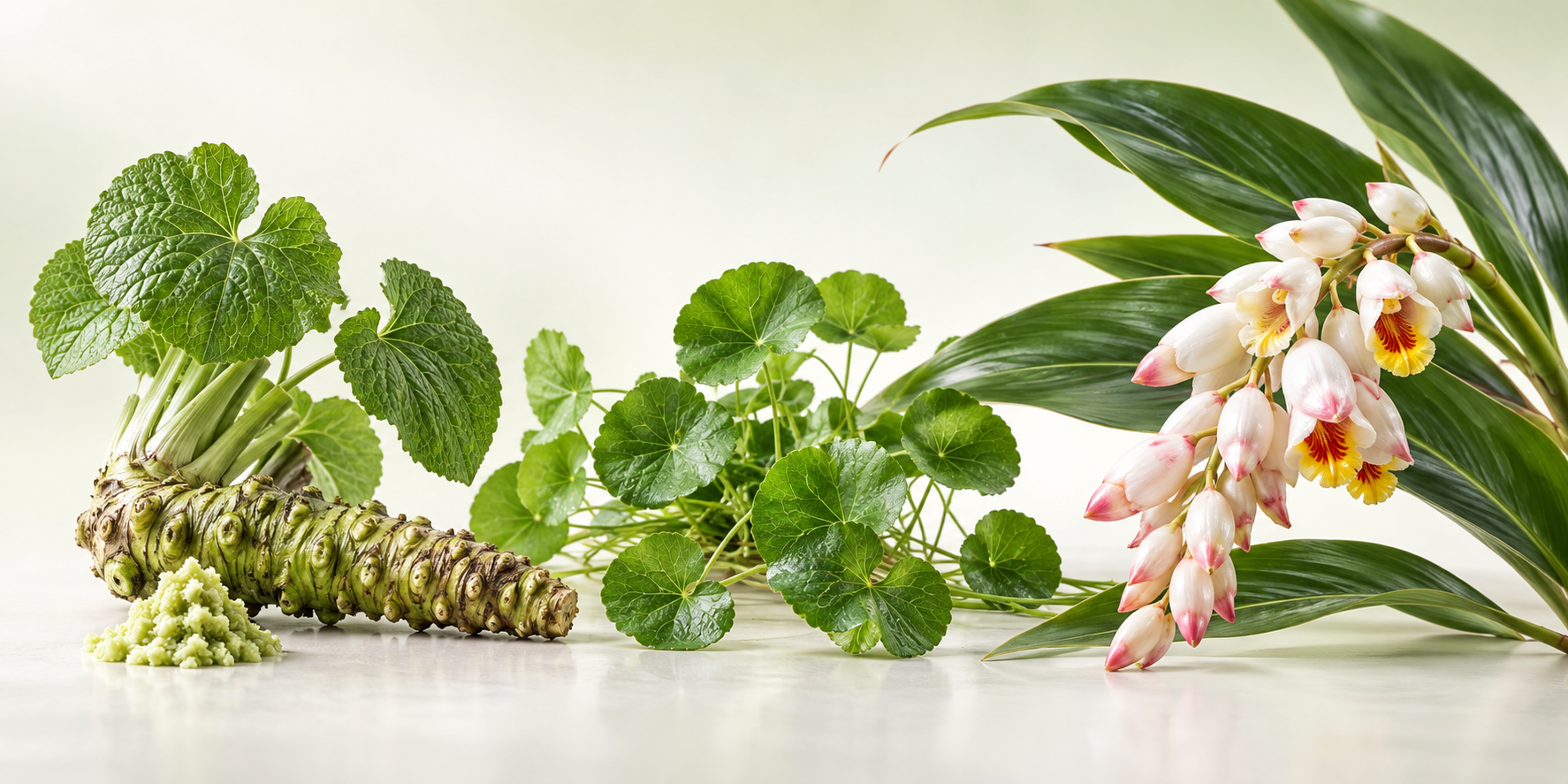 JIPANG Ginger WASABI - 60 Vegetable Capsules 2 Japanese wasabi, gotu kola, and Shell Ginger